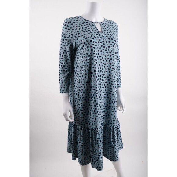 Boden Womens Jersey Selena Dress UK 12L US 8L Tall Blue Floral Daisy J0248 NWT - Picture 2 of 6